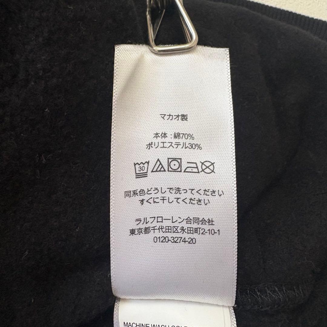 ラルフローレン ブラックパーカー XL メンズ 現行タグ ポロベア