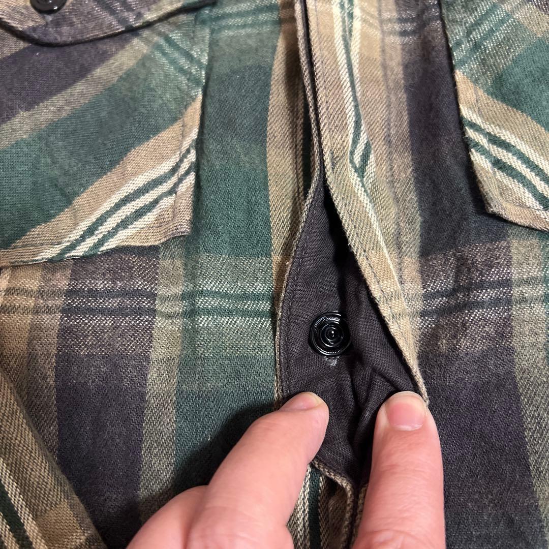 【DELUXEWARE】 HV-22 ロゼンジ XL ネルシャツ