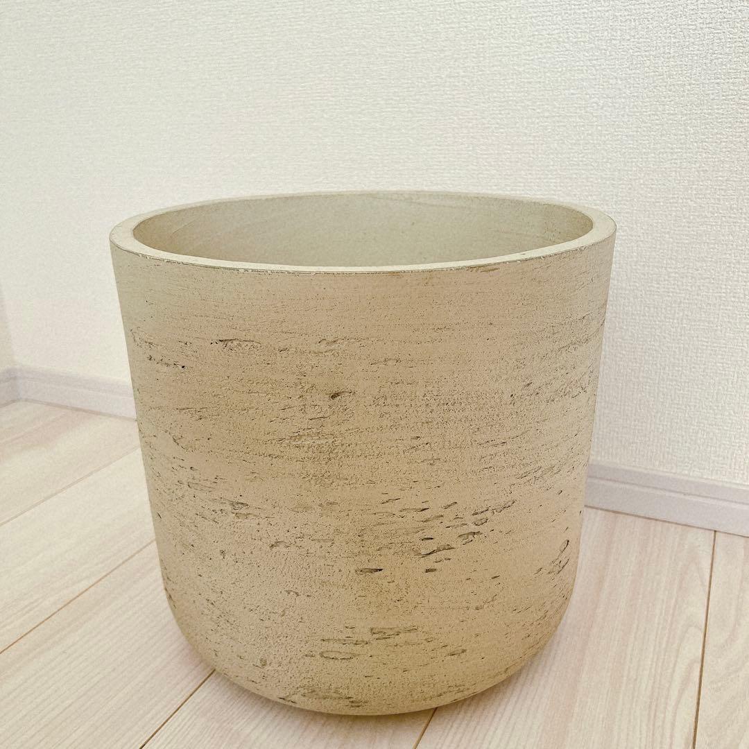 大型 植木鉢 プランター グレー　10号 直径31cm