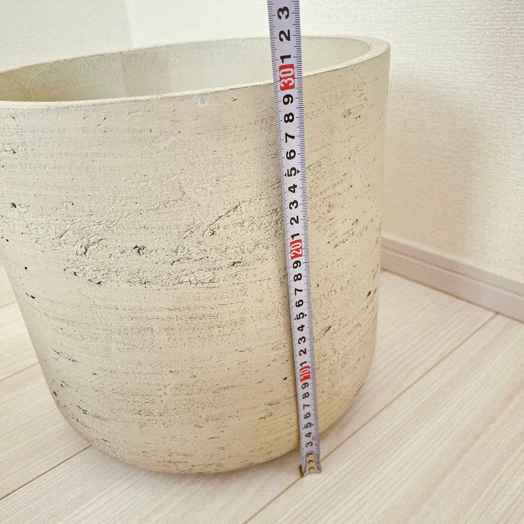 大型 植木鉢 プランター グレー　10号 直径31cm