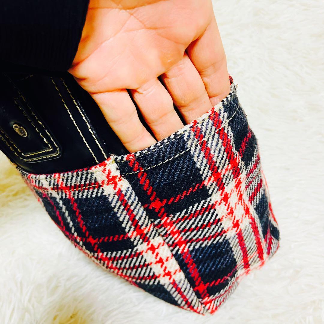  ✨トミーヒルフィガー✨ツイード✨トートバッグ✨肩がけ