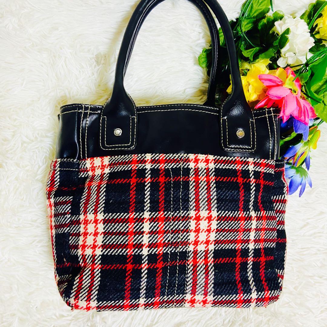  ✨トミーヒルフィガー✨ツイード✨トートバッグ✨肩がけ