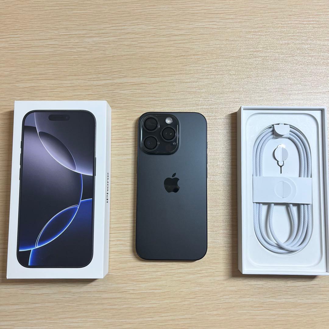 スマートフォン本体 Apple iPhone 16 Pro Black Titanium 128GB