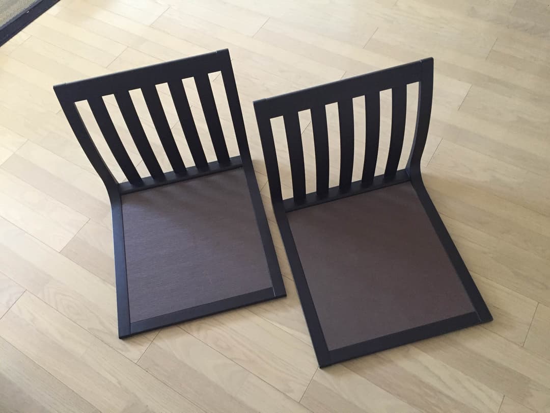 天童木工 座椅子2脚セット