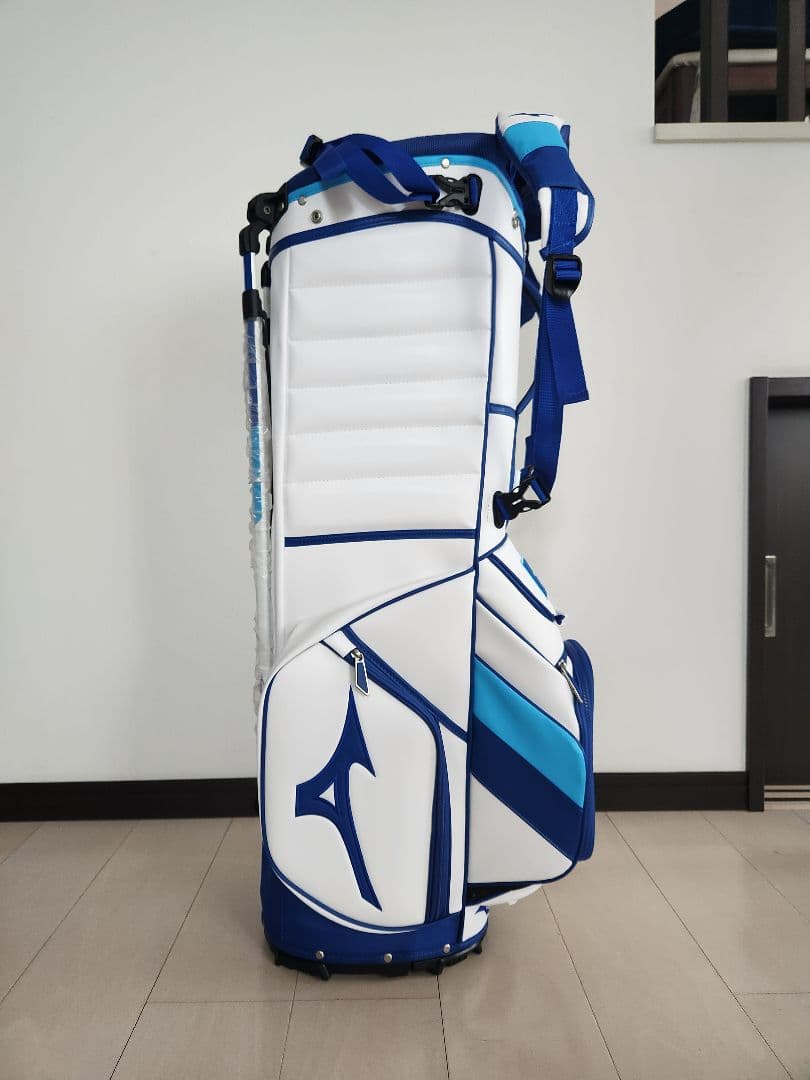 Tour Stand Prime キャディバッグ ホワイト×ブルー