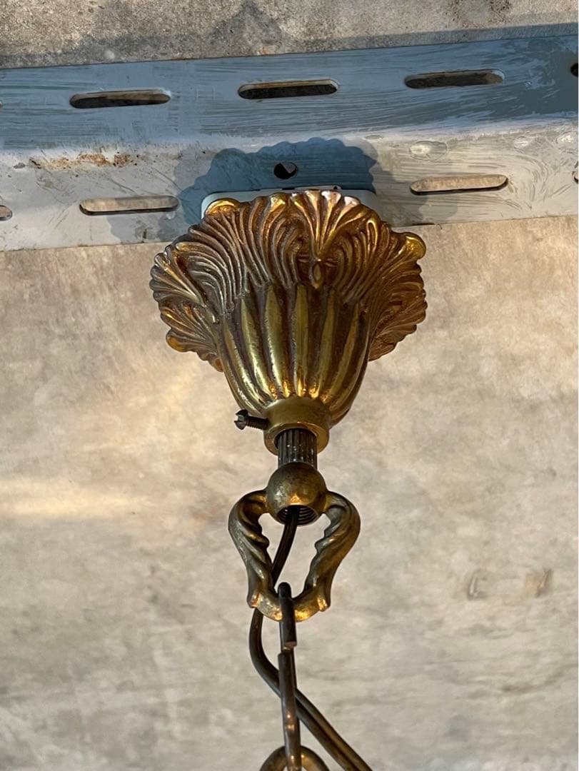 33. 激安！フランス アンティーク シャンデリア 3灯 キャンドル ライト