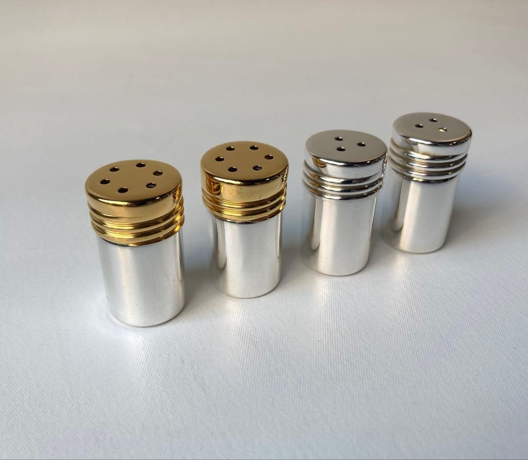 ティファニー　スパイスケース　調味料入れ　ソルト　シルバー　ゴールド　Ag925