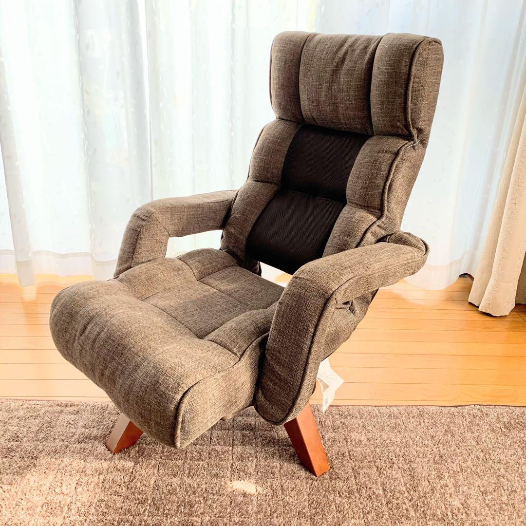 座椅子生活 明光ホームテック 腰の神様がくれた中座椅子　ブラウン