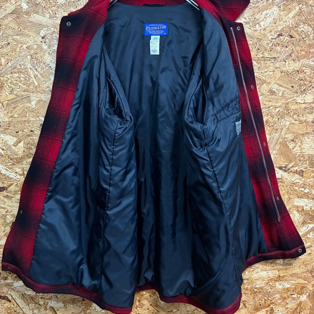 ★USA製★PENDLETON★ウールジャケット★オンブレ★チェック★XL相当★