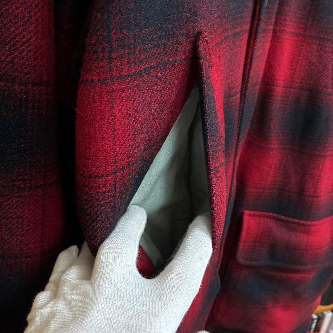 ★USA製★PENDLETON★ウールジャケット★オンブレ★チェック★XL相当★