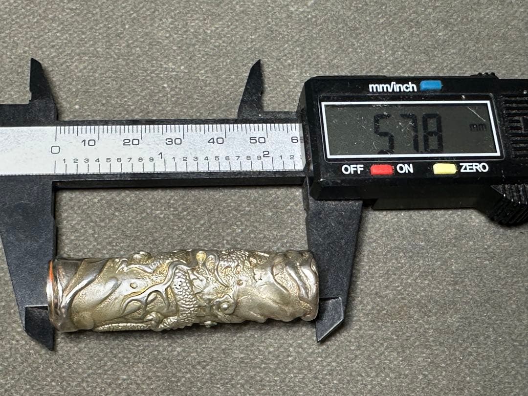 銀製　印材　印鑑　はんこ　ハンコ　 彫刻 細密細工