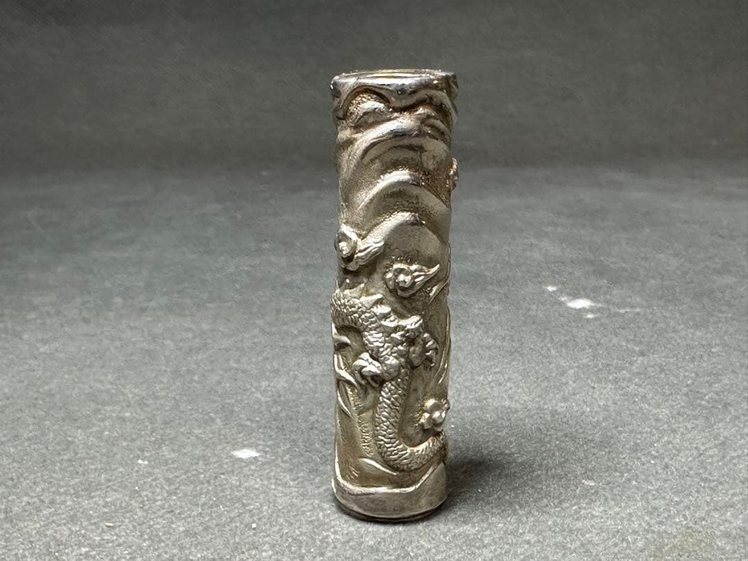 銀製　印材　印鑑　はんこ　ハンコ　 彫刻 細密細工