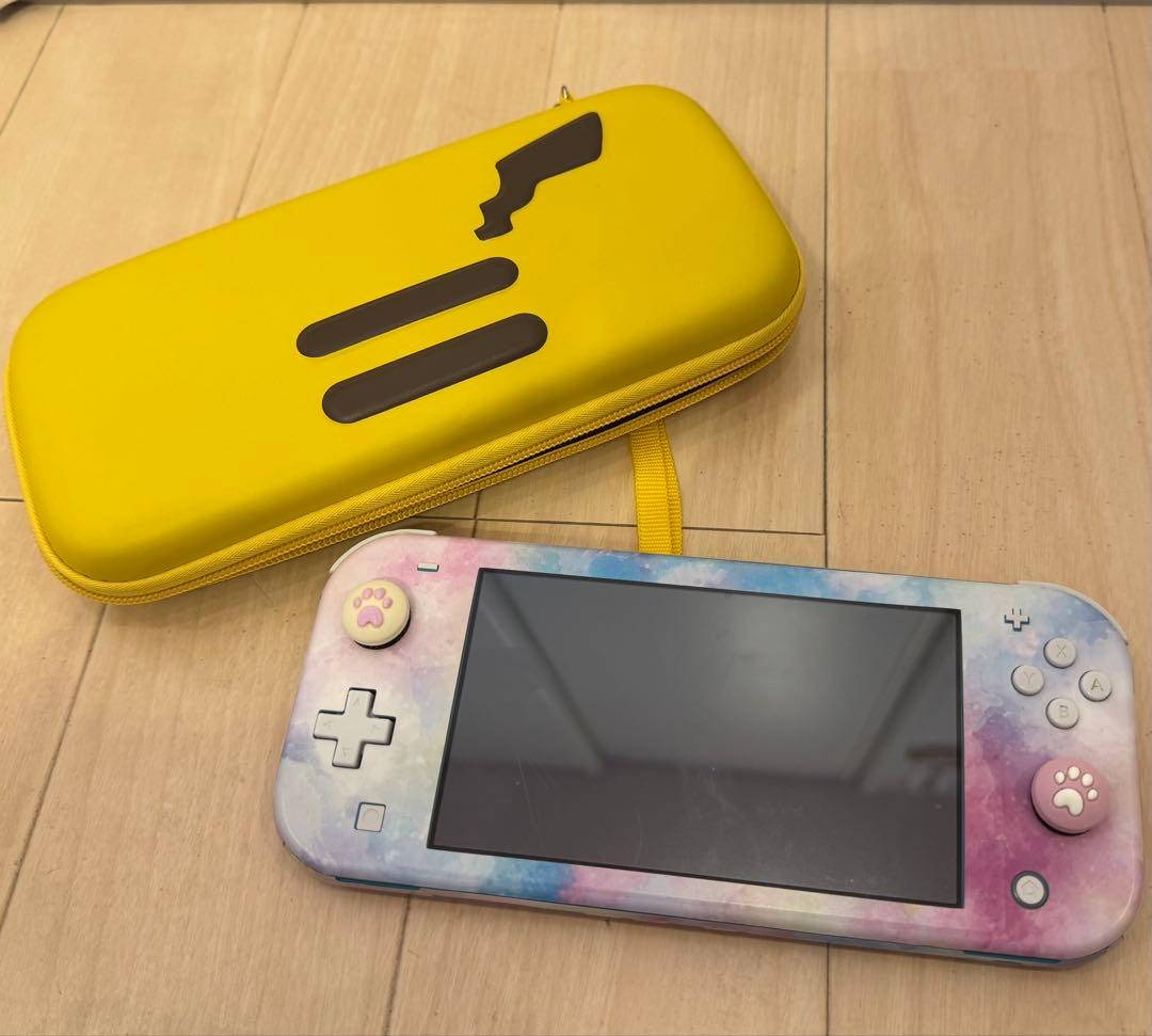 ジャンク　Nintendo Switch Lite 本体 ターコイズ　ケース付き