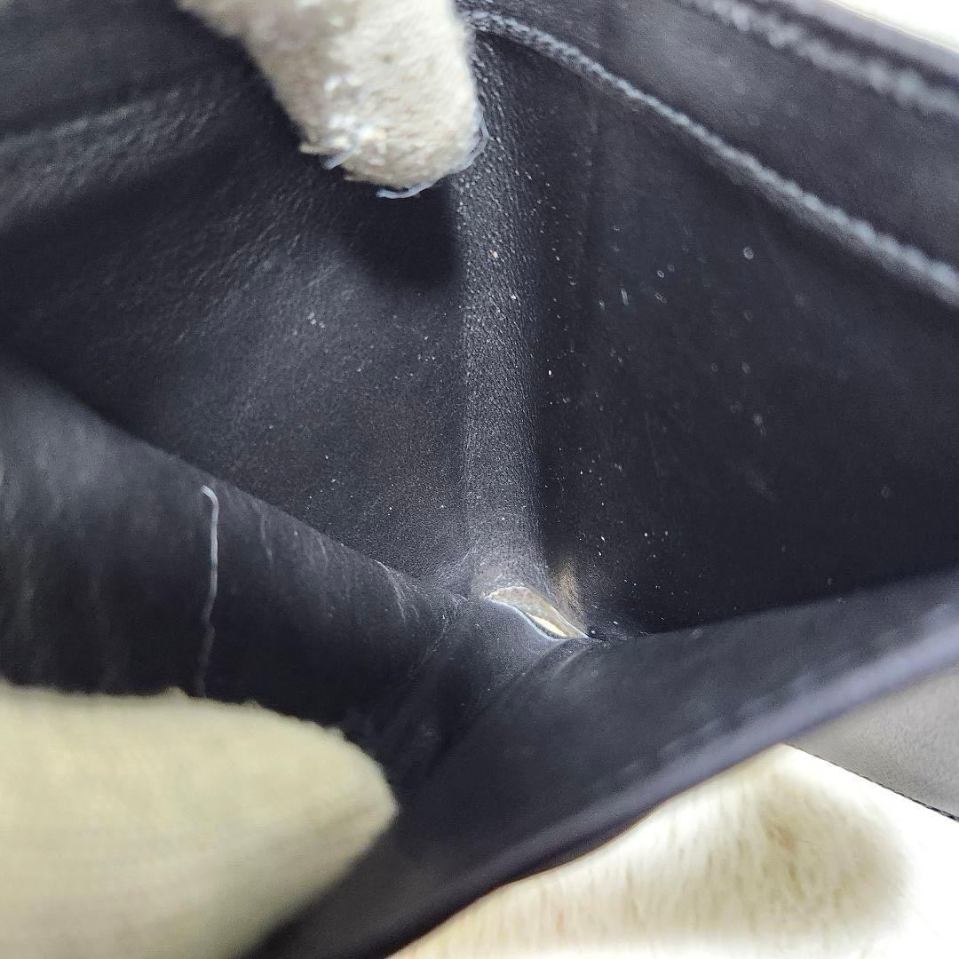 ✨極美品　現行　RFID搭載✨ブルガリ　三つ折り　ロゴクリップ　サークルロゴ　黒