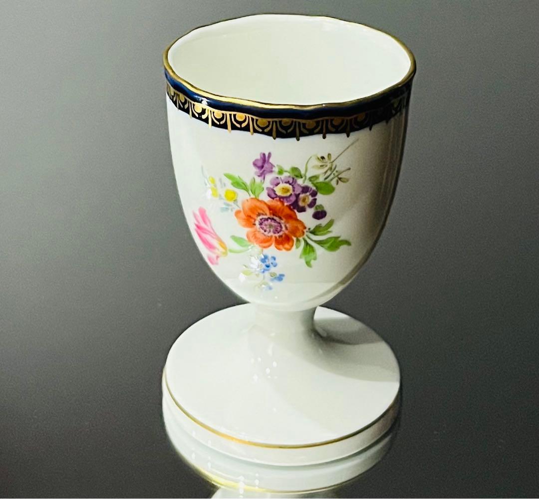 Meissen マイセン/※1級品 Ａカンテ 金彩フラワー　エッグスタンド　C