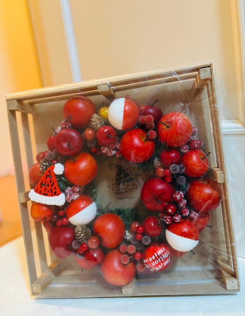 Franc franc☆クリスマスリース＆ 　　　スノードームset