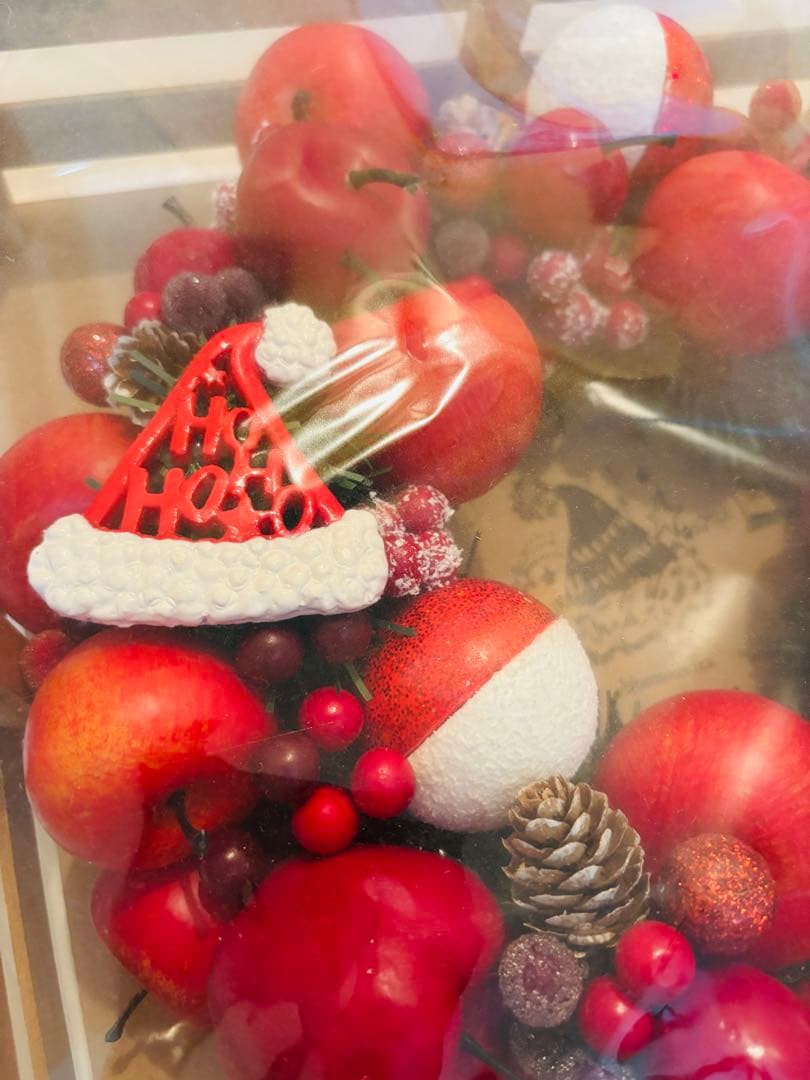 Franc franc☆クリスマスリース＆ 　　　スノードームset