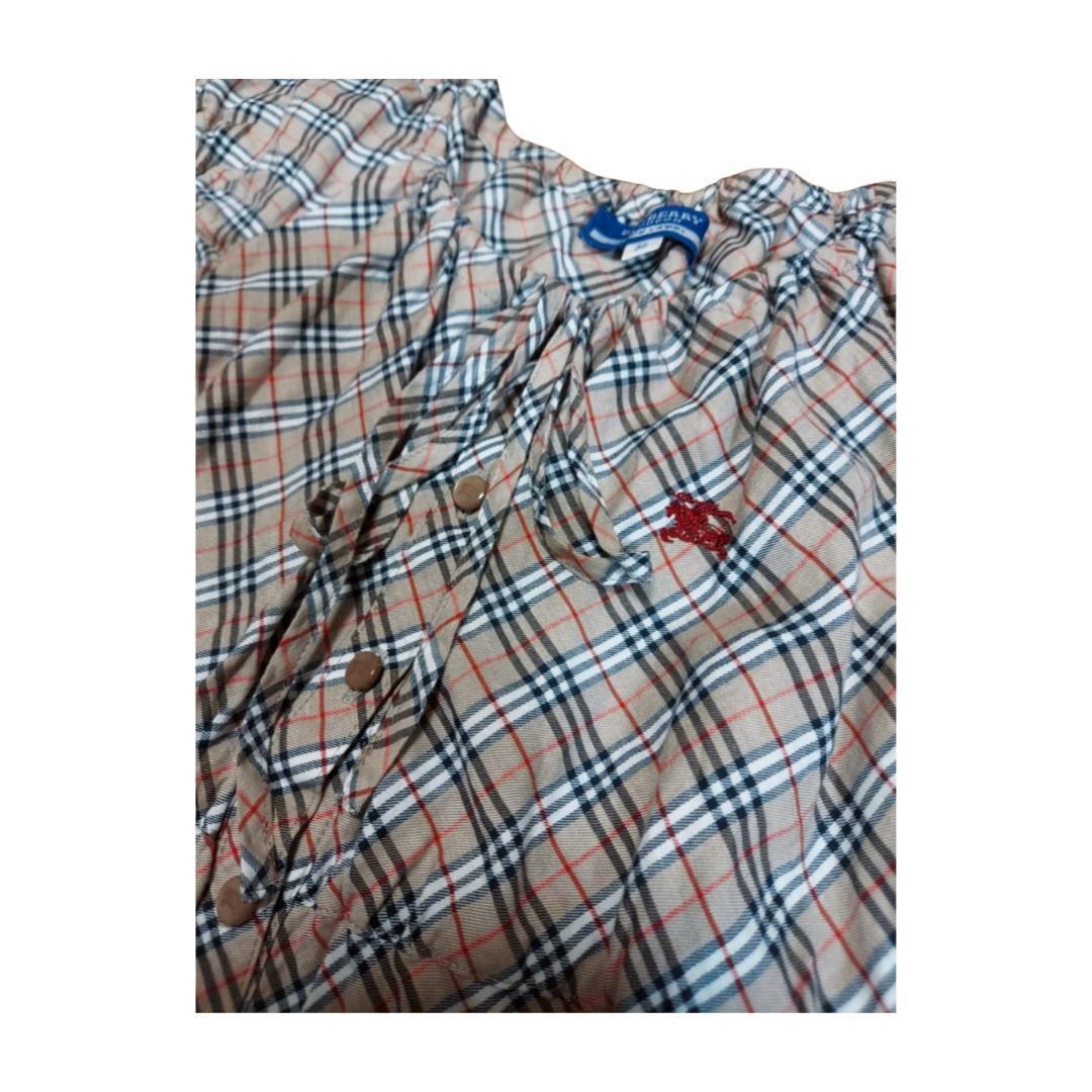 BURBERRY BLUE LABEL 半袖 ノバチェック ブラウス 38
