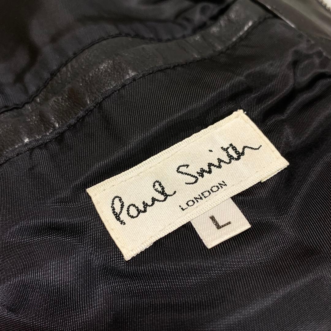 ポールスミス Paul Smith 馬革 レザージャケット L ブラック 黒