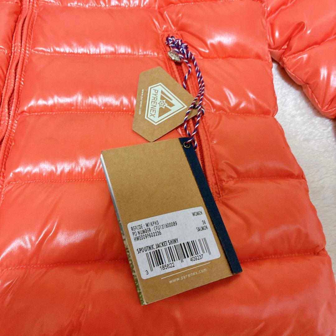 新品未使用　タグ付き　PYRENEX ピレネックス　ダウンジャケット　オレンジ