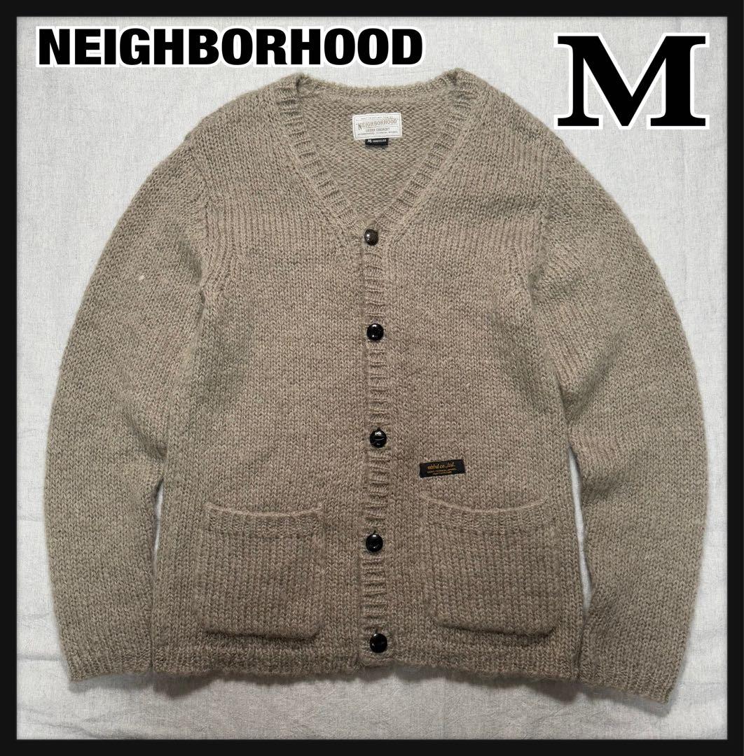 NEIGHBORHOOD モヘア混 12AWカーディガン ベージュ M