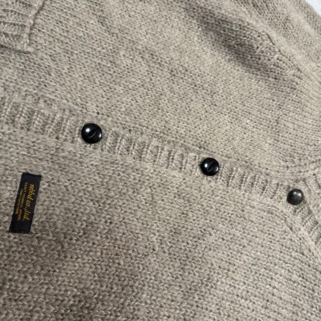 NEIGHBORHOOD モヘア混 12AWカーディガン ベージュ M