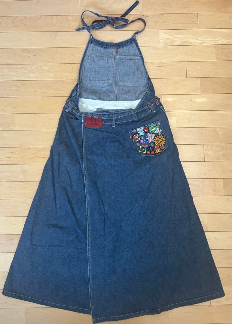 HYSTERIC GLAMURデニム サロペット ジャンパースカート ワッペン