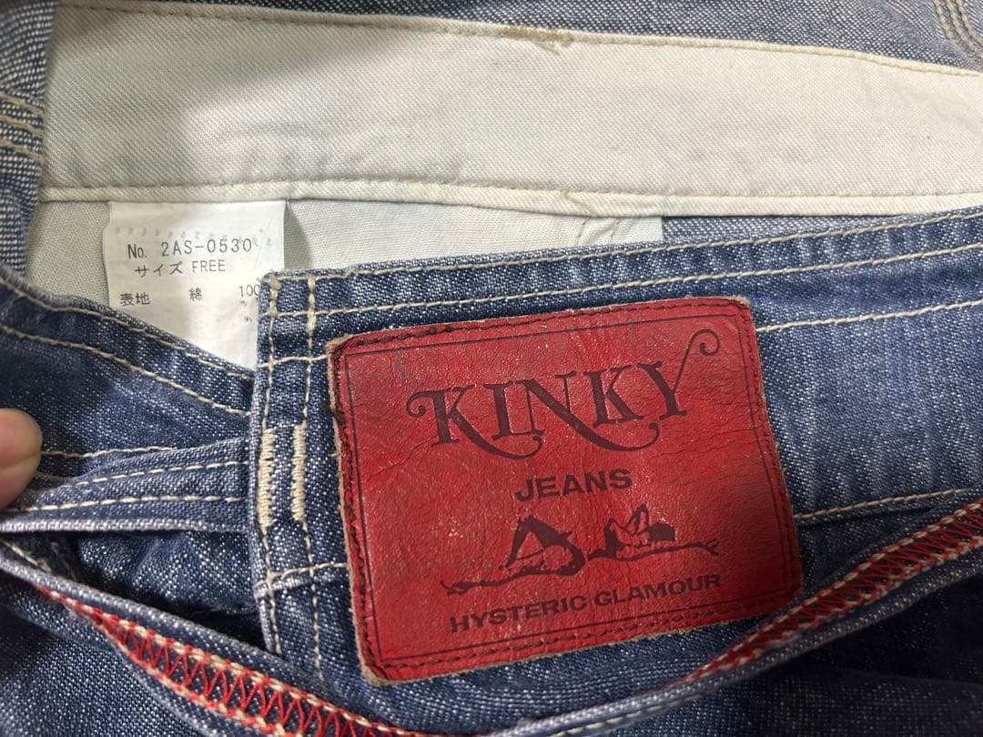 HYSTERIC GLAMURデニム サロペット ジャンパースカート ワッペン