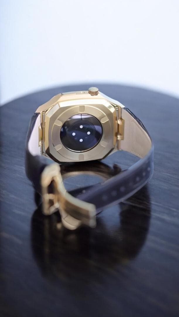 Apple Watch Case – Leather (Gold) 18K 時計