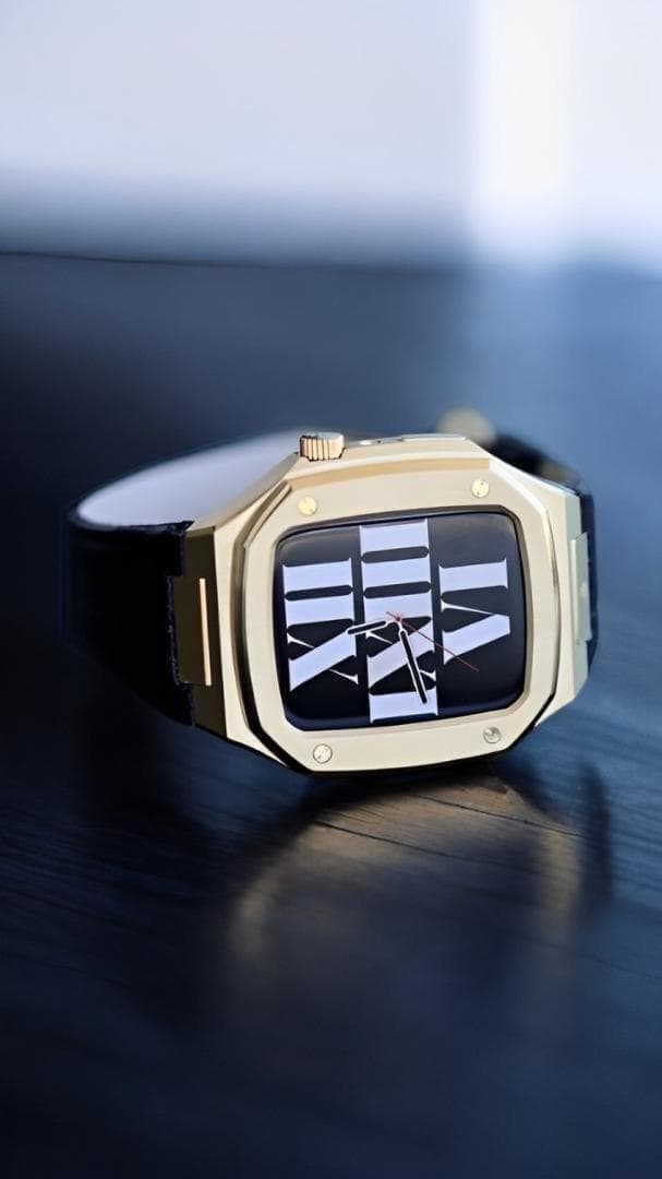 Apple Watch Case – Leather (Gold) 18K 時計