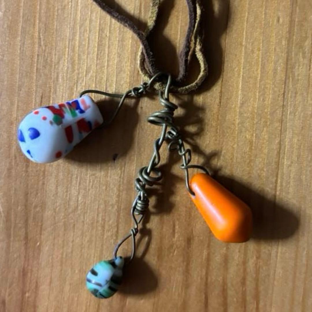 1点もの　アンティーク　ビンテージビーズ　アクセサリー　ネックレス