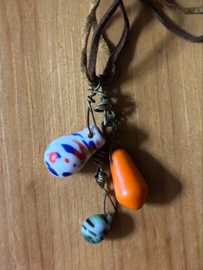 1点もの　アンティーク　ビンテージビーズ　アクセサリー　ネックレス