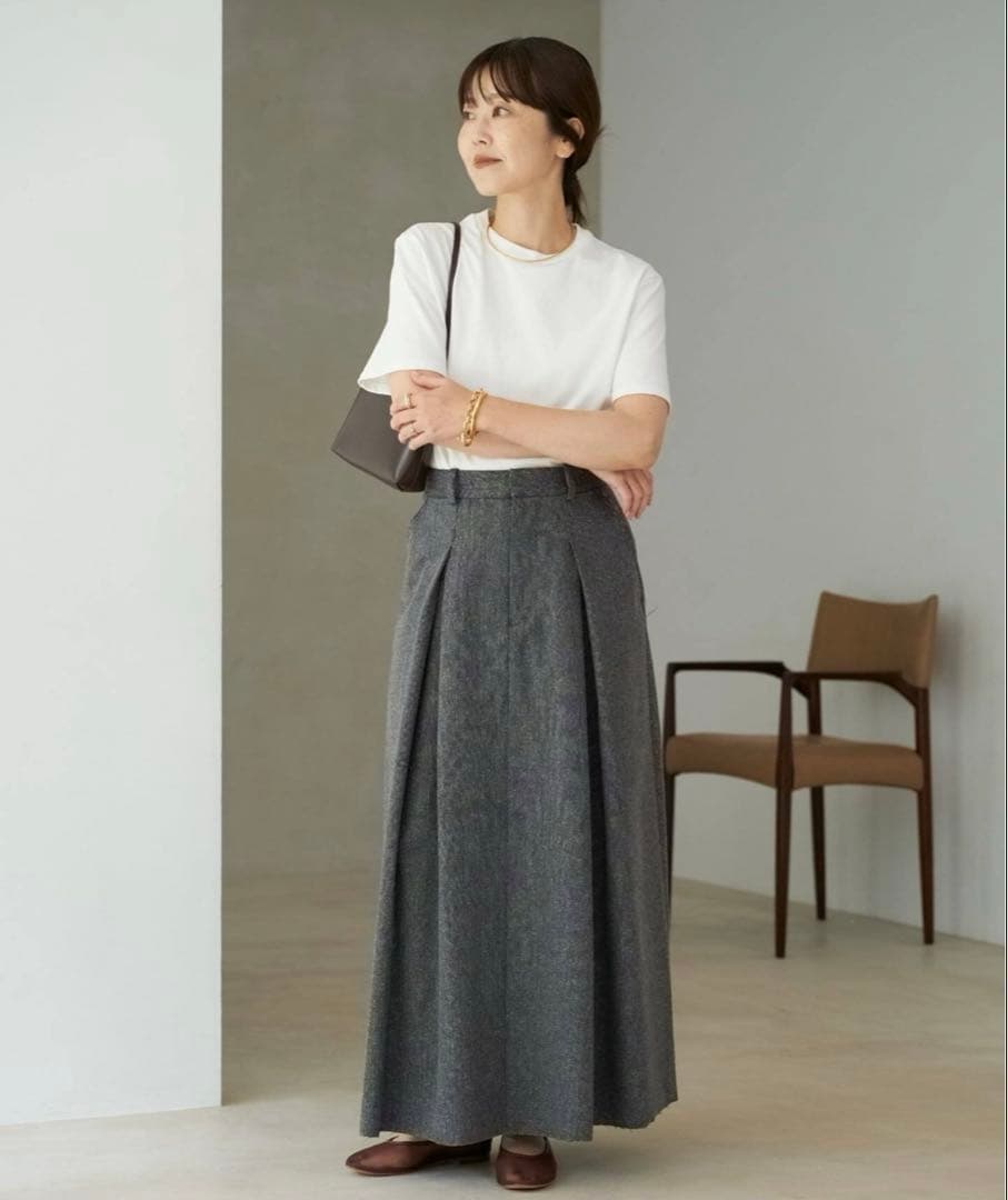 ゆうき　　Plage R'AM TWEEDボンディング スカート