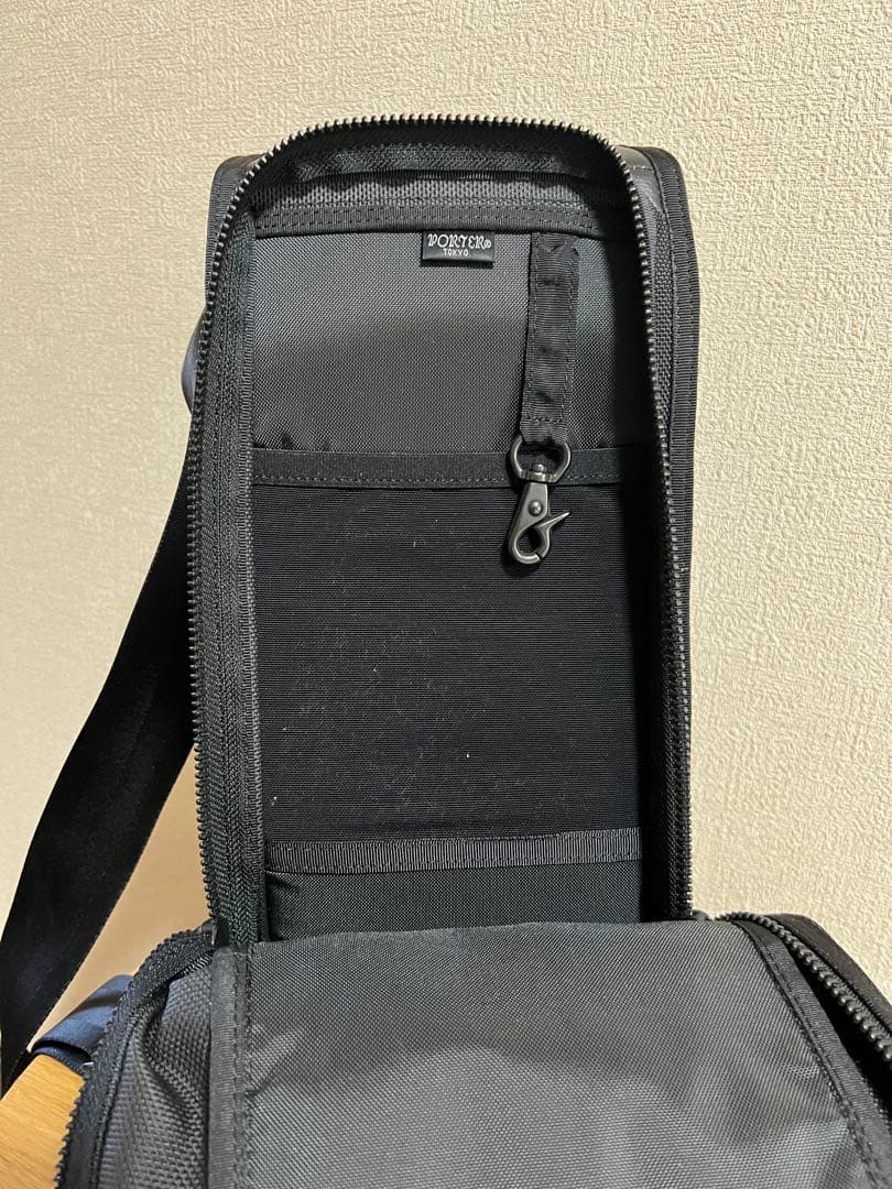 [美品]PORTER ワンショルダースリングバッグボディバックヒート