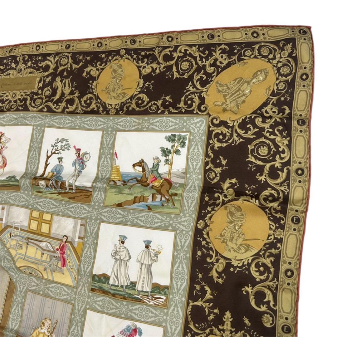 K648 エトロ イタリア製 シルク100% 大判 スカーフ レディース