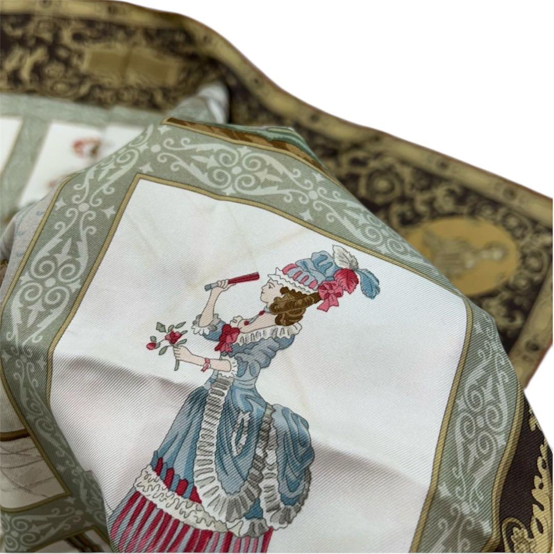 K648 エトロ イタリア製 シルク100% 大判 スカーフ レディース