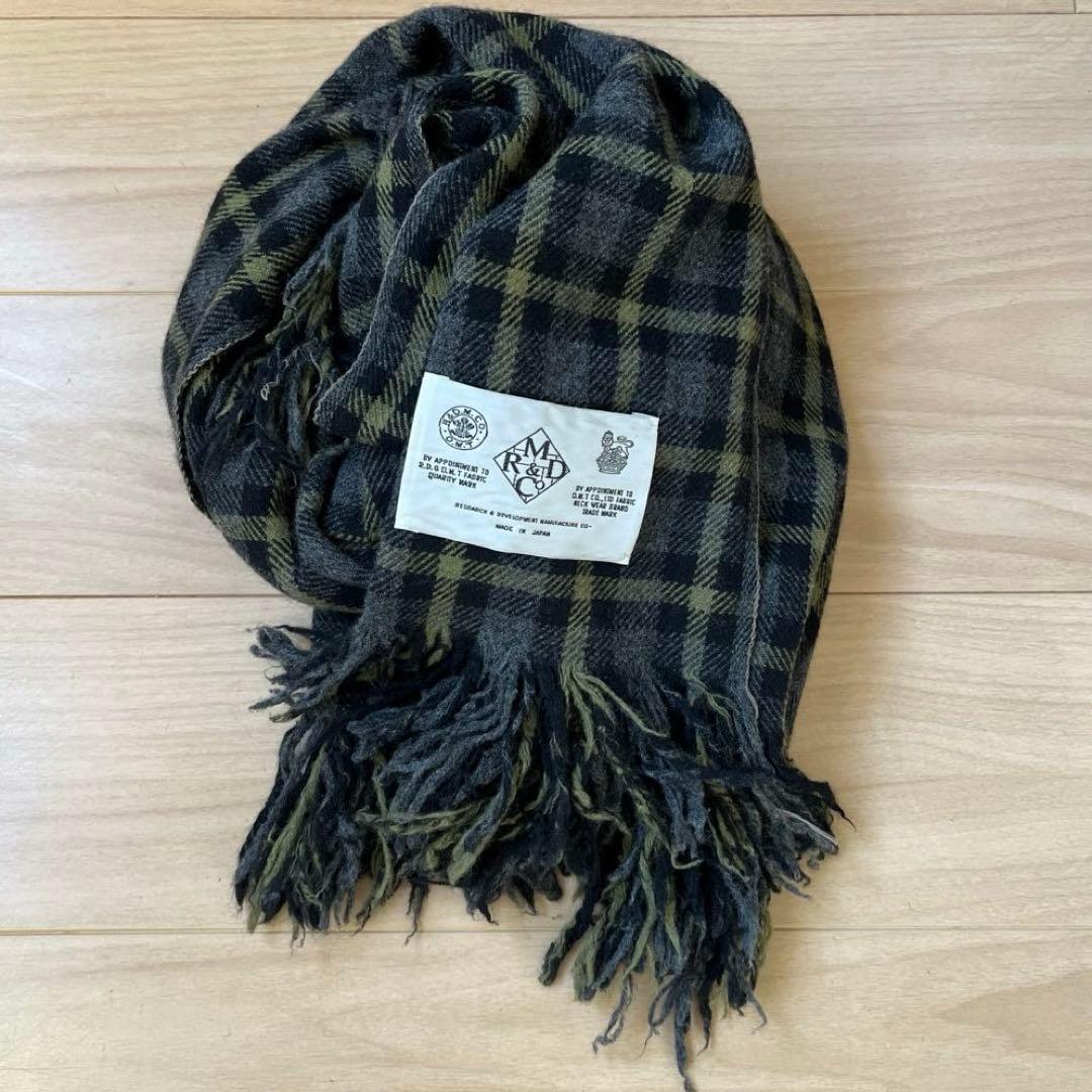 R&D.M.Co- オールドマンズテーラー チェック　ストール　マフラー