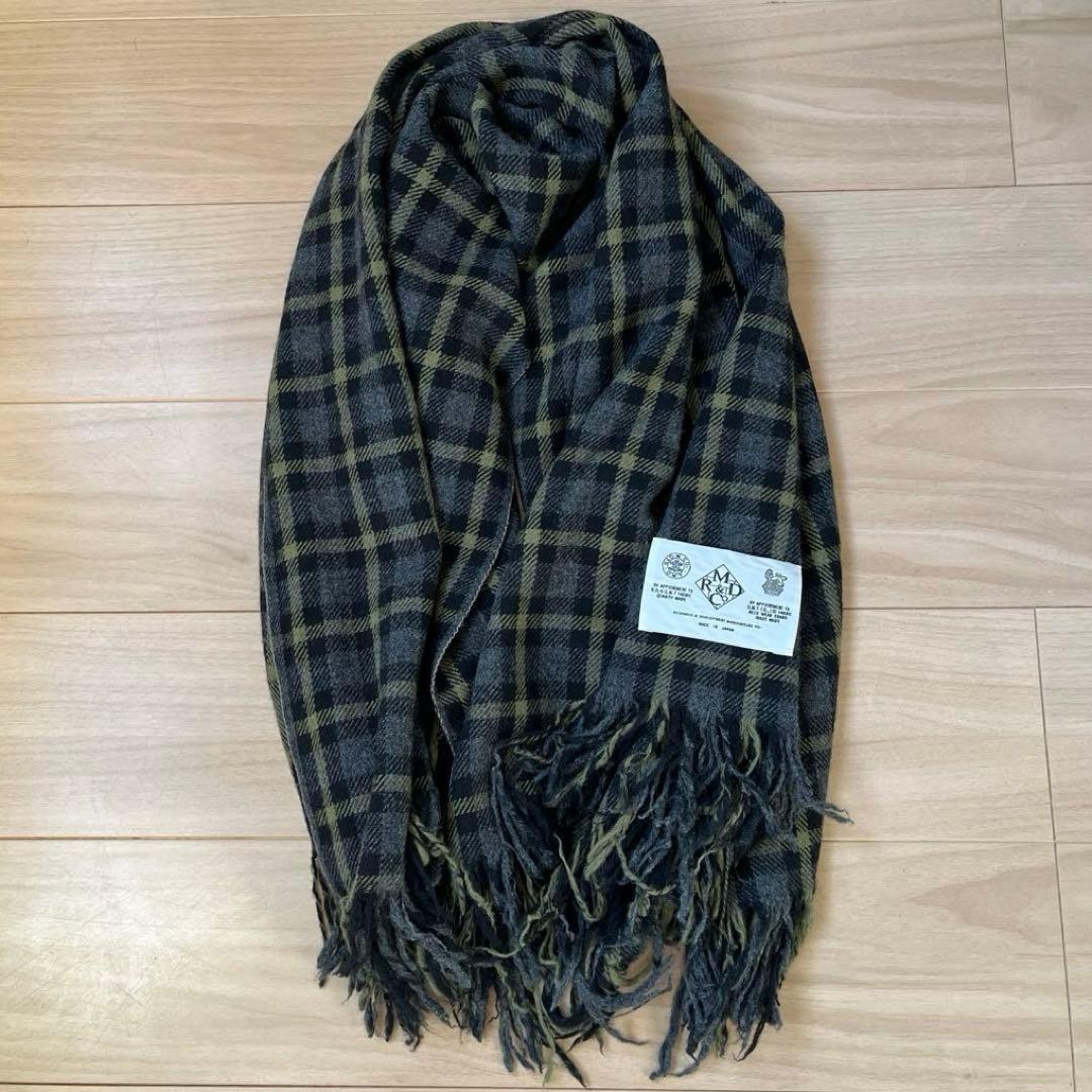R&D.M.Co- オールドマンズテーラー チェック　ストール　マフラー