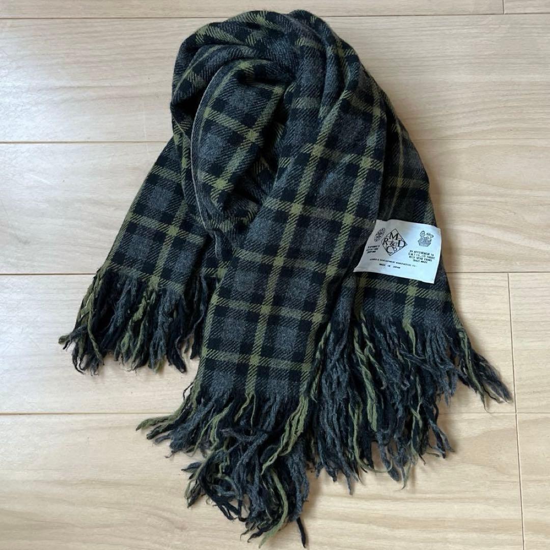 R&D.M.Co- オールドマンズテーラー チェック　ストール　マフラー