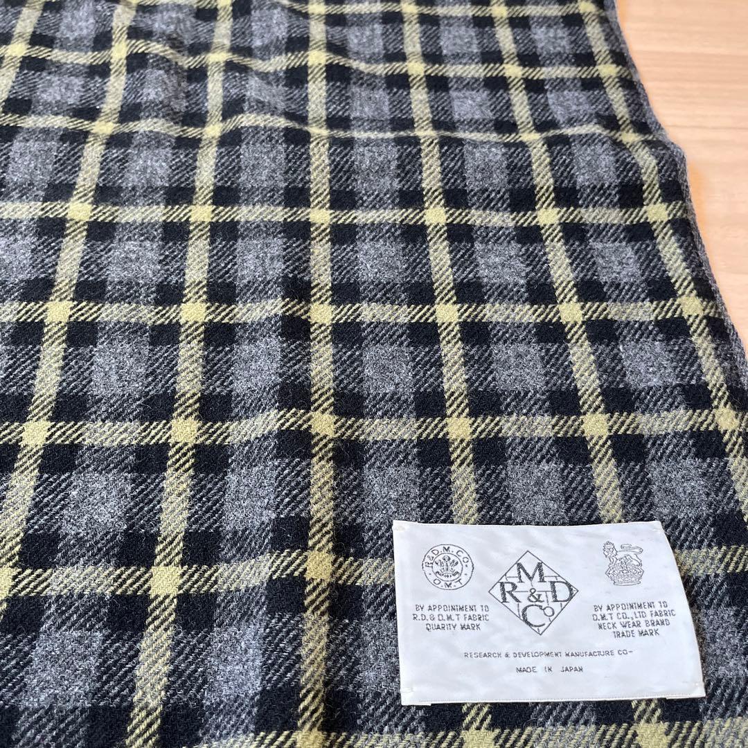 R&D.M.Co- オールドマンズテーラー チェック　ストール　マフラー