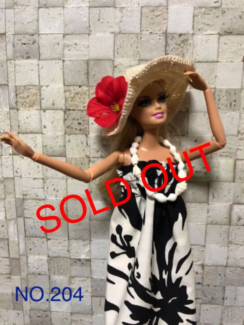 バービー 人形 フラダンス衣装セットNO.204