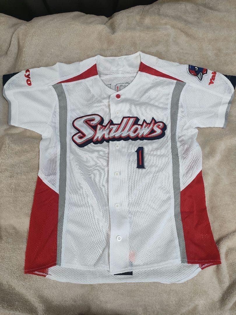 青木宣親 背番号1 ユニフォーム 東京ヤクルトスワローズ フリーサイズ（XL）