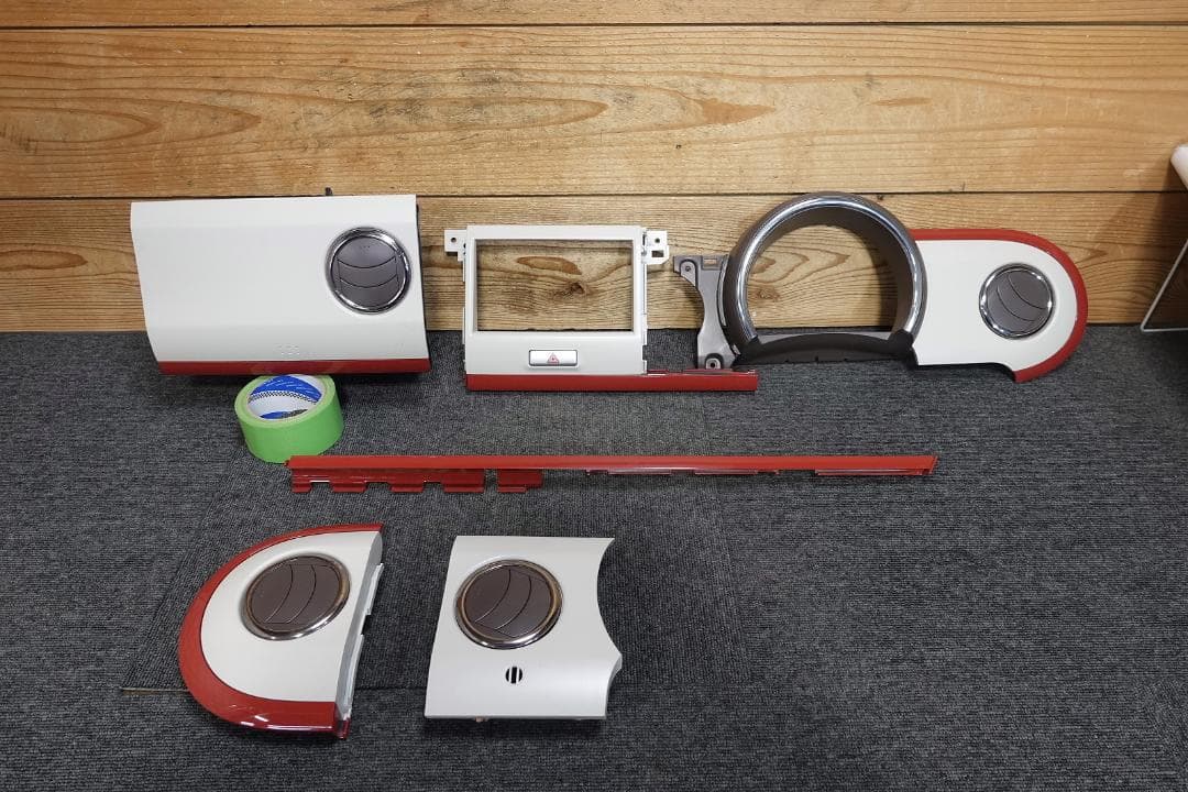 アルト・ラパン ＨＥ２２Ｓ 【ショコラ】ダッシュセンター内装パネル６点セット