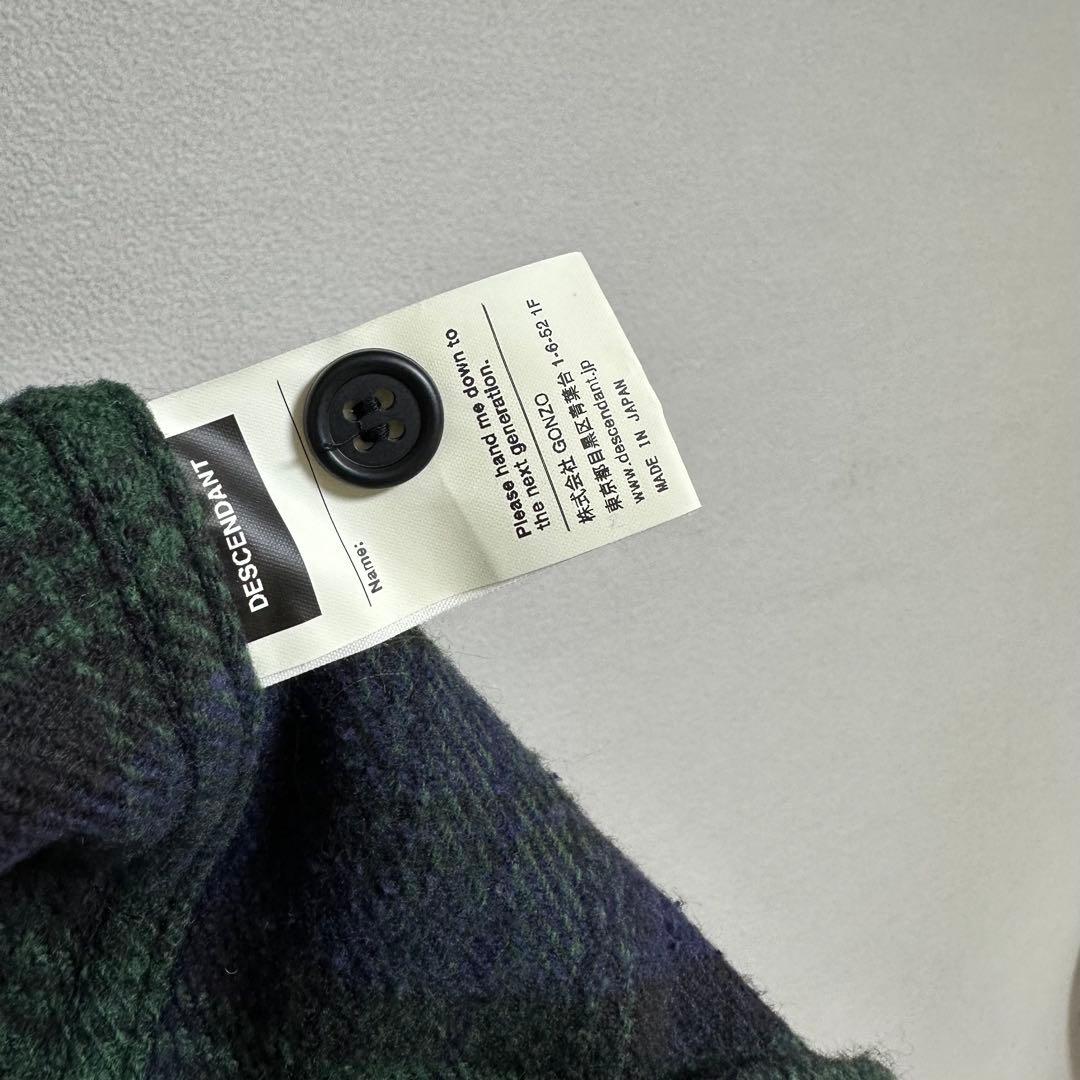 DESCENDANT／VANNING CHECH LS SHIRT ネルシャツ