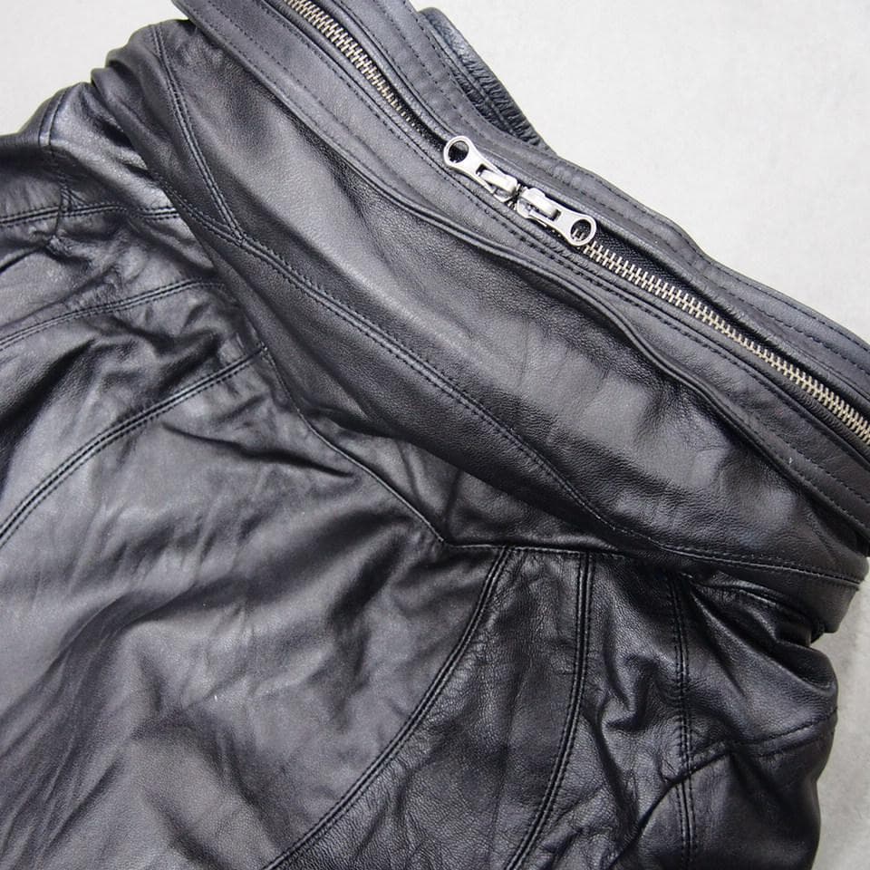 goa ゴア 本革 フードイン リアルゴートレザーライダースジャケット F