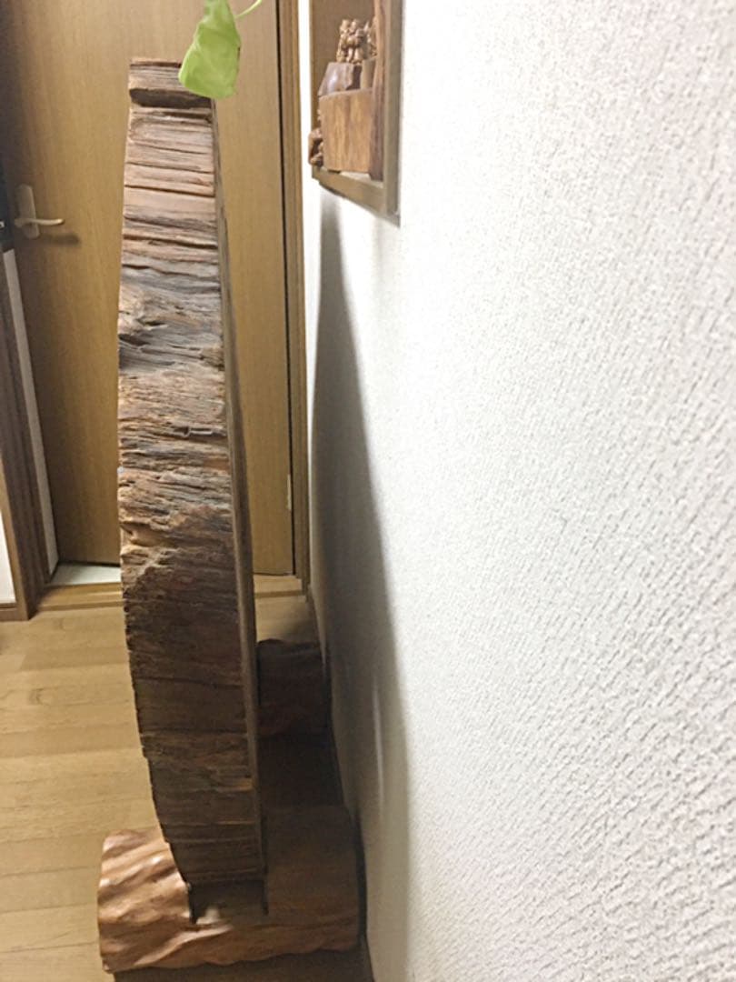 ☆屋久杉輪切衝立☆工芸品☆テーブル☆置物☆
