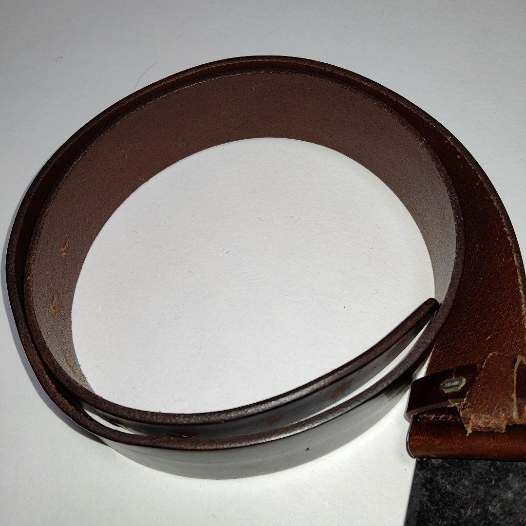 DOLCE & GABBANA レザー ベルト ブラウン