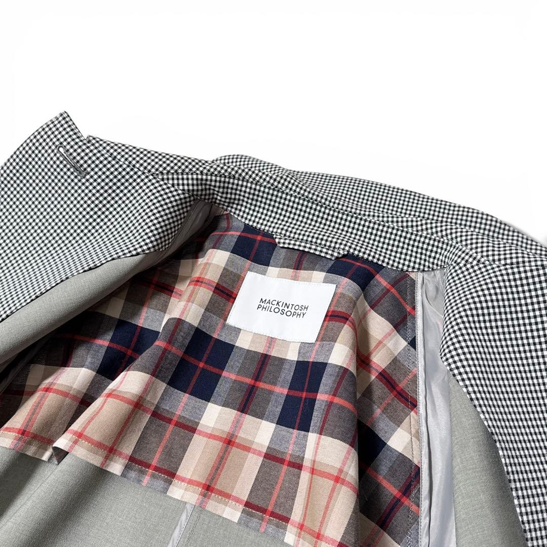 極美品✨️23AW　マッキントッシュ　ウェルベリー　シェパードチェックコート　38