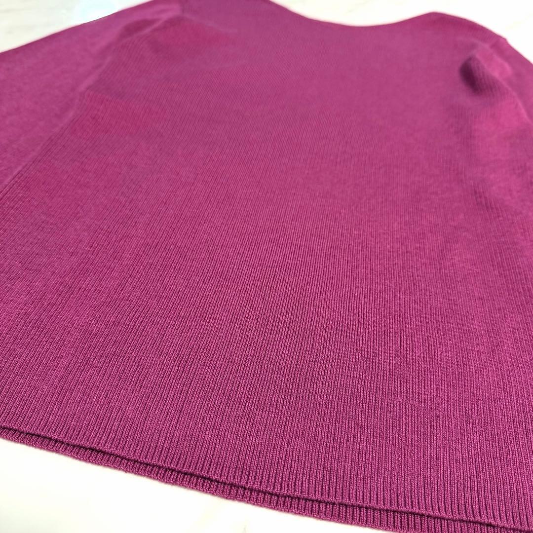 【美品】完売品✨️アナイ ウール シルク リブ フロンタブル プルオーバー 上品