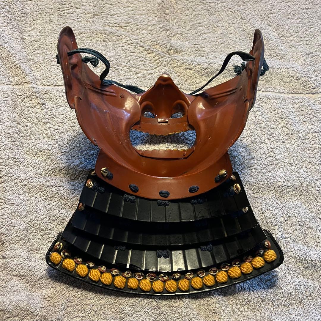 超美品！『薩摩国住光忍十一代作』日本 甲冑 錆胴鉄錆鋲当世具足『鎧 一式』等身大